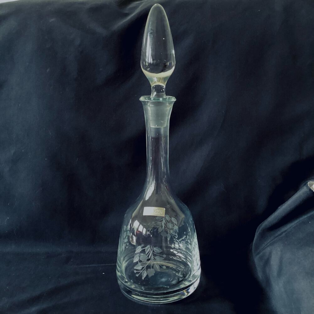 Toscany Hand Blown Glass Decanter